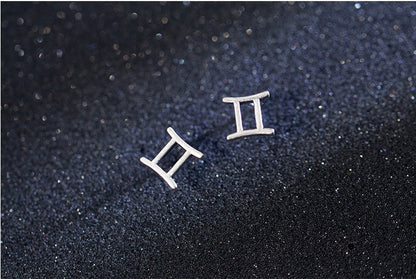 12 constellation earrings simple wishing earrings earrings