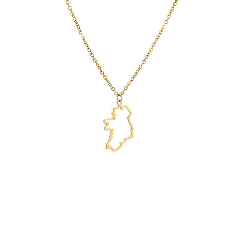 Country Map Necklace European Hometown Necklace