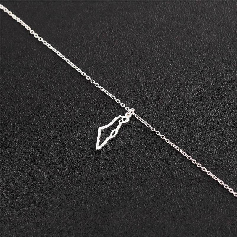 Country Map Necklace European Hometown Necklace