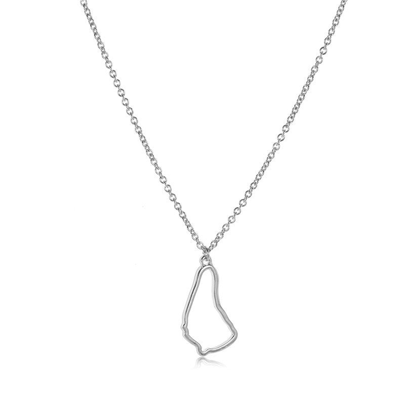 Country Map Necklace European Hometown Necklace