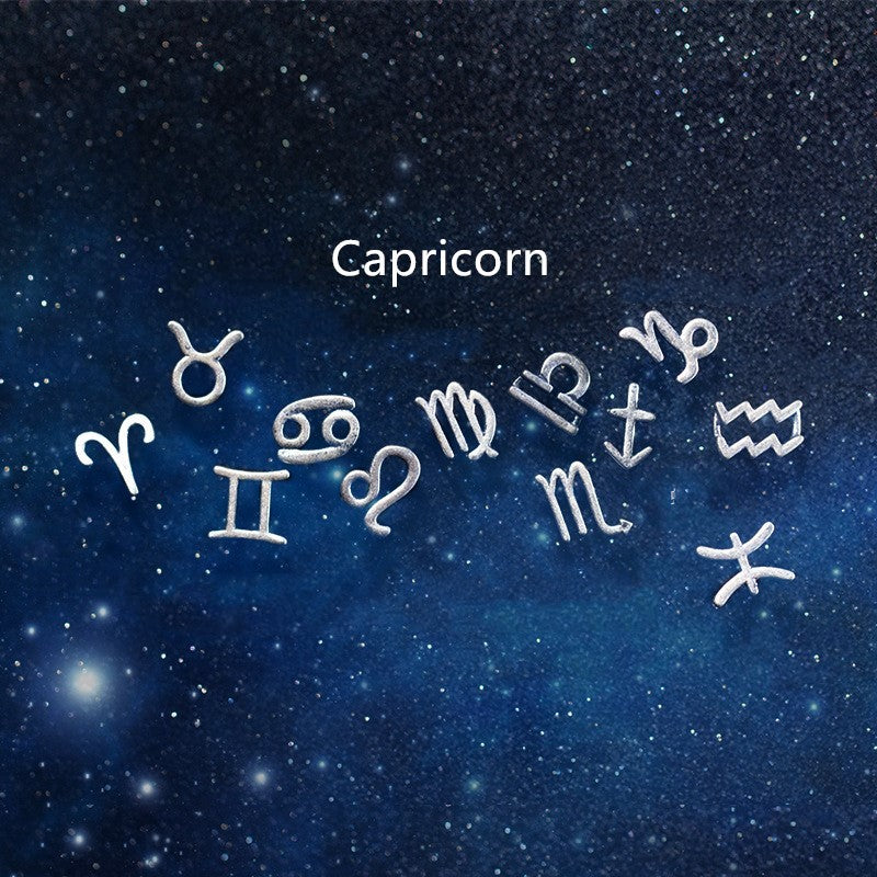 12 constellation earrings simple wishing earrings earrings