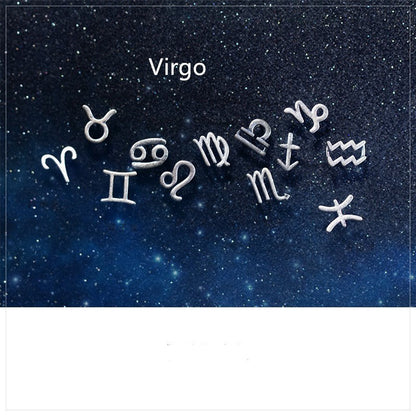 12 constellation earrings simple wishing earrings earrings