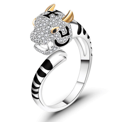 Zodiac Ring, Sterling Silver Ring, Female Ring, Natal Year  Ring